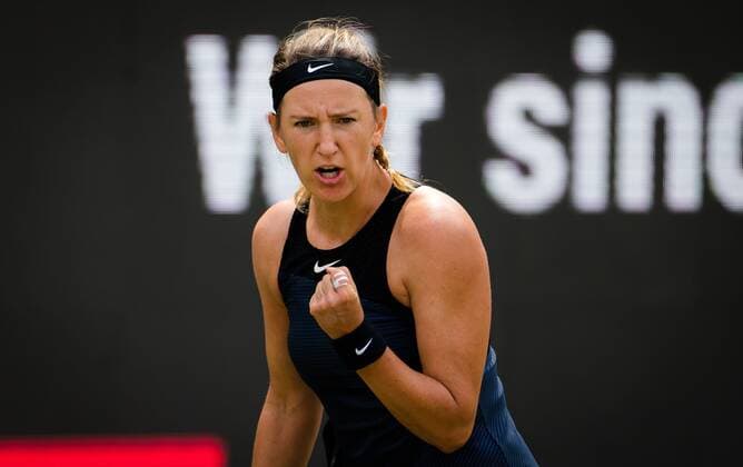 Mandatory Credit: Photo by Rob Prange Shutterstock (12072931be) IVictoria Azarenka of Belarus in action during the first round of the 2021 bett1open WTA, Tennis Damen 500 tennis tournament bett1open Tournament, Tennis, Berlin, Germany - 15 Jun 2021 bett1open Tournament, Tennis, Berlin, Germany - 15 Jun 2021  Copyright: xRobxPrange Shutterstockx 12072931be