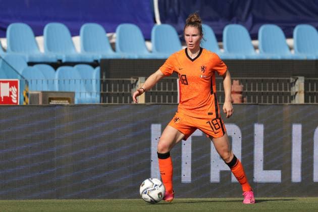 Ferrara, Italy, 10th June 2021. Sippie Folkertsma of Netherlands during the International Football Friendly match at Stadio Paolo Mazza di Ferrara, Ferrara. Picture credit should read: Jonathan Moscrop Sportimage EDITORIAL USE ONLY. No use with unauthorised audio, video, data, fixture lists, club league logos or live services. Online in-match use limited to 120 images, no video emulation. No use in betting, games or single club league player publications. SPI-1077-0069
