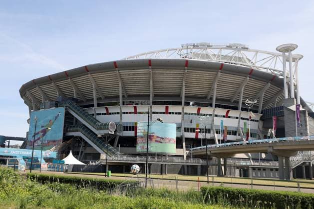 SOCCER - UEFA EURO, EM, Europameisterschaft,Fussball 2020, NED vs AUT AMSTERDAM,NETHERLANDS,15.JUN.21 - SOCCER - UEFA European Championship, EM, Europameisterschaft OEFB international match, Länderspiel, Nationalmannschaft Netherlands vs Austria, preview. Image shows the Johan Cruijff Arena. Keywords: stadium. GEPAxpictures xChristianxWalgram