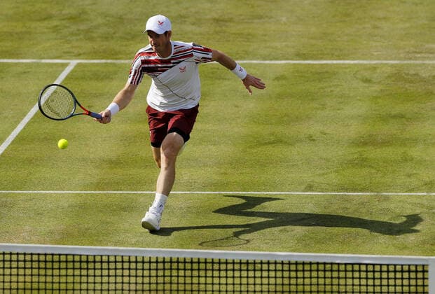 Mandatory Credit: Photo by Ella Ling BPI Shutterstock (12074706cp) Andy Murray of GBR in action Cinch Championships, Day Two, Tennis, Queens Club, London, UK - 15 June 2021 EDITORIAL USE ONLY No use with unauthorised audio, video, data, fixture lists, club league logos or live services. Online in-match use limited to 120 images, no video emulation. No use in betting, games or single club league player publications. Cinch Championships, Day Two, Tennis, Queens Club, London, UK - 15 June 2021 EDITORIAL USE ONLY No use with unauthorised audio, video, data, fixture lists, club league logos or live services. Online in-match use limited to 120 images, no video emulation. No use in betting, games or single club league player publications.  Copyright: xEllaxLing BPI Shutterstockx 12074706cp