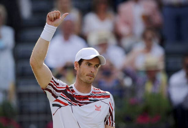 Mandatory Credit: Photo by Ella Ling BPI Shutterstock (12074706cj) Andy Murray of GBR thanks the crowd following his win Cinch Championships, Day Two, Tennis, Queens Club, London, UK - 15 June 2021 EDITORIAL USE ONLY No use with unauthorised audio, video, data, fixture lists, club league logos or live services. Online in-match use limited to 120 images, no video emulation. No use in betting, games or single club league player publications. Cinch Championships, Day Two, Tennis, Queens Club, London, UK - 15 June 2021 EDITORIAL USE ONLY No use with unauthorised audio, video, data, fixture lists, club league logos or live services. Online in-match use limited to 120 images, no video emulation. No use in betting, games or single club league player publications.  Copyright: xEllaxLing BPI Shutterstockx 12074706cj