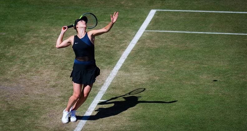 Mandatory Credit: Photo by Rob Prange Shutterstock (12072933c) Elina Svitolina of the Ukraine in action during her second round at the 2021 bett1open WTA, Tennis Damen 500 tennis tournament bett1open Tournament, Tennis, Berlin, Germany - 16 Jun 2021 bett1open Tournament, Tennis, Berlin, Germany - 16 Jun 2021  Copyright: xRobxPrange Shutterstockx 12072933c