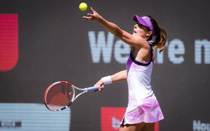 Mandatory Credit: Photo by Rob Prange Shutterstock (12072933ai) Alize Cornet of France in action during her second round at the 2021 bett1open WTA, Tennis Damen 500 tennis tournament bett1open Tournament, Tennis, Berlin, Germany - 16 Jun 2021 bett1open Tournament, Tennis, Berlin, Germany - 16 Jun 2021  Copyright: xRobxPrange Shutterstockx 12072933ai