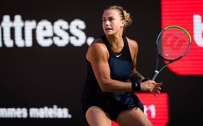 Mandatory Credit: Photo by Rob Prange Shutterstock (12072933ck) Aryna Sabalenka of Belarus in action during the second round at the 2021 bett1open WTA, Tennis Damen 500 tennis tournament bett1open Tournament, Tennis, Berlin, Germany - 16 Jun 2021 bett1open Tournament, Tennis, Berlin, Germany - 16 Jun 2021  Copyright: xRobxPrange Shutterstockx 12072933ck