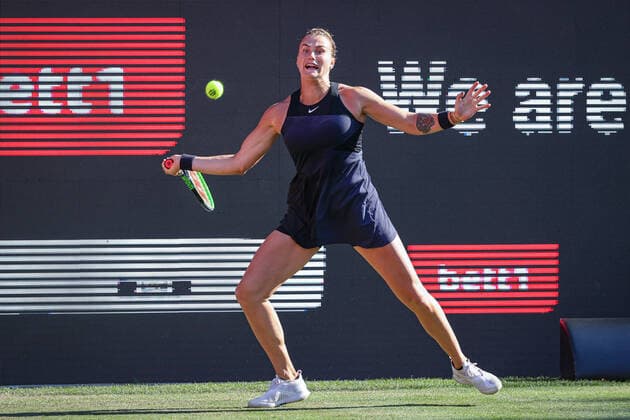 Im Bild: Aryna SABALENKA (BLR) bett1open 2021 WTA, Tennis Damen 500), Berlin, LTTC Rot-Weiß - Steffi-Graf-Stadion, 16.06.2021,