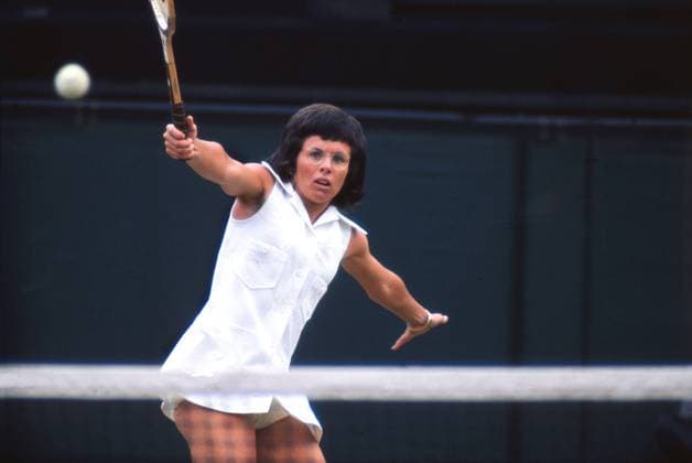 Billie Jean King (USA) Wimbledon Tennis Championships 1972 