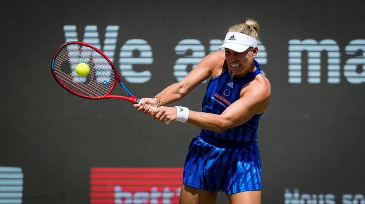 Mandatory Credit: Photo by Rob Prange Shutterstock (12072938x) Angelique Kerber of Germany in action during her second round match at the 2021 bett1open WTA, Tennis Damen 500 tennis tournament bett1open Tournament, Tennis, Berlin, Germany - 17 Jun 2021 bett1open Tournament, Tennis, Berlin, Germany - 17 Jun 2021  Copyright: xRobxPrange Shutterstockx 12072938x