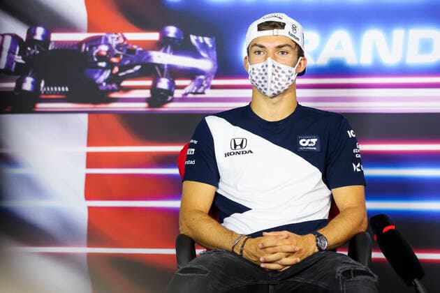 GASLY Pierre (fra), Scuderia AlphaTauri Honda AT02, portrait, press conference, PK, Pressekonferenz during the Formula 1 Emirates Grand Prix de France 2021, 7th round of the 2021 FIA Formula One World Championship, WM, Weltmeisterschaft from June 18 to 20, 2021 on the Circuit Paul Ricard, in Le Castellet, France FORMULE 1 : Grand Prix de France - Circuit Paul-Ricard - 17 06 2021 DPPI PANORAMIC AV6_9272