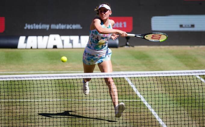 Mandatory Credit: Photo by Rob Prange Shutterstock (12072940g) Ekaterina Alexandrova of Russia in action during the quarter-final of the 2021 bett1open WTA, Tennis Damen 500 tennis tournament bett1open Tournament, Tennis, Berlin, Germany - 18 Jun 2021 bett1open Tournament, Tennis, Berlin, Germany - 18 Jun 2021  Copyright: xRobxPrange Shutterstockx 12072940g