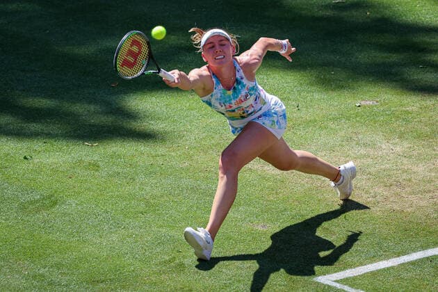 Im Bild: Ekaterina ALEXANDROVA (RUS) bett1open 2021, Berlin, LTTC Rot-Weiß - Steffi-Graf-Stadion, 18.06.2021,