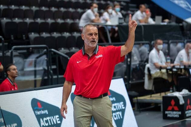Basketball Hamburg 18.06.2021 Supercup Nationalmannschaft Italien (ITA) - Tunesien (TUN) Dirk Bauermann (Tunesien, Trainer)