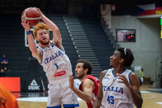Basketball Hamburg 18.06.2021 Supercup Nationalmannschaft Italien (ITA) - Tunesien (TUN) Niccolo Mannion (Italien, No.01)