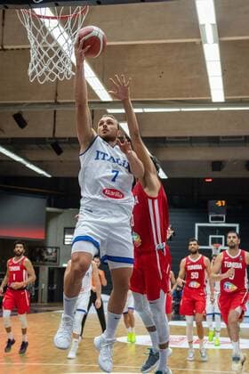 Basketball Hamburg 18.06.2021 Supercup Nationalmannschaft Italien (ITA) - Tunesien (TUN) Stefano Tonut (Italien, No.07)