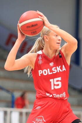 BASKETBALL - AUT vs POL, test match OBERWART,AUSTRIA,18.JUN.21 - BASKETBALL - OEBV international match, Länderspiel, Nationalmannschaft ladies, Austria vs Poland, test match. Image shows Klaudia Gertchen (POL).  GEPAxpictures xMarioxBuehner