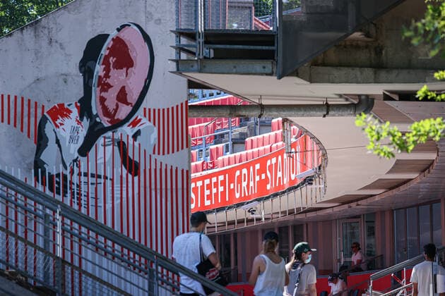 Im Bild: Impressionen bett1open 2021, Berlin, LTTC Rot-Weiß - Steffi-Graf-Stadion, 18.06.2021,
