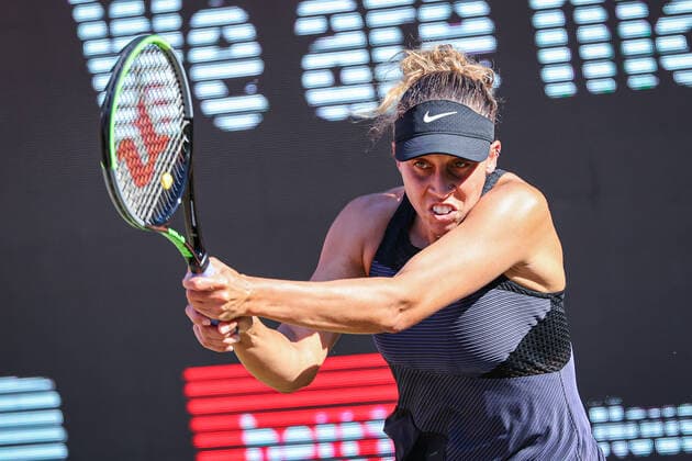 Im Bild: Madison KEYS (USA) bett1open 2021, Berlin, LTTC Rot-Weiß - Steffi-Graf-Stadion, 18.06.2021,