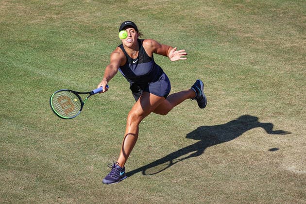 Im Bild: Madison KEYS (USA) bett1open 2021, Berlin, LTTC Rot-Weiß - Steffi-Graf-Stadion, 18.06.2021,