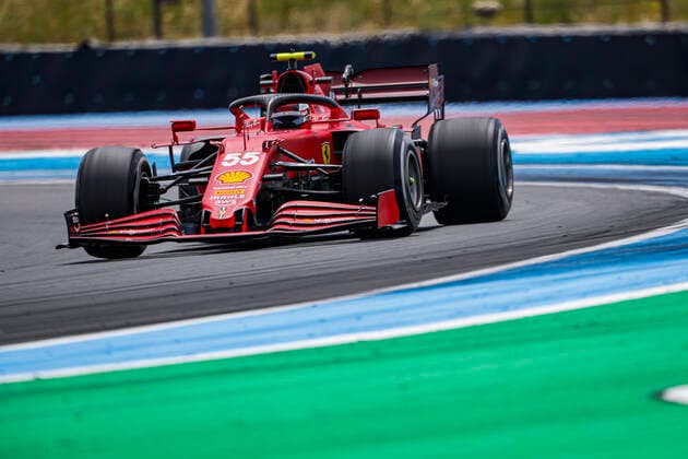 55 Carlos Sainz (ESP, Scuderia Ferrari Mission Winnow), F1 Grand Prix of France at Circuit Paul Ricard on June 18, 2021 in Le Castellet, France. (Photo by HOCH ZWEI) Le Castellet France