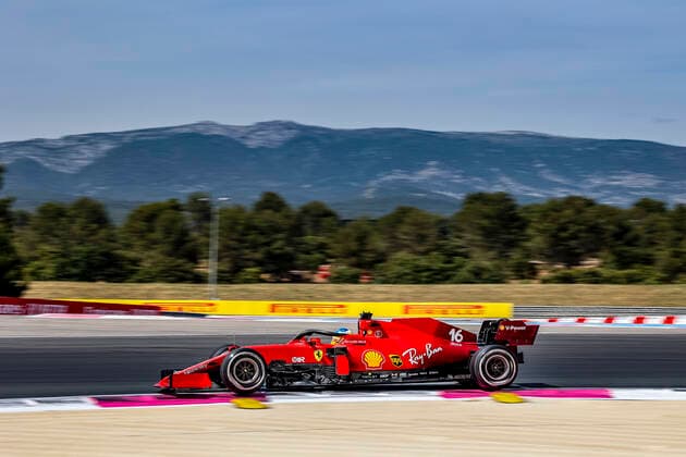 16 Charles Leclerc (MON, Scuderia Ferrari Mission Winnow), F1 Grand Prix of France at Circuit Paul Ricard on June 18, 2021 in Le Castellet, France. (Photo by HOCH ZWEI) Le Castellet France