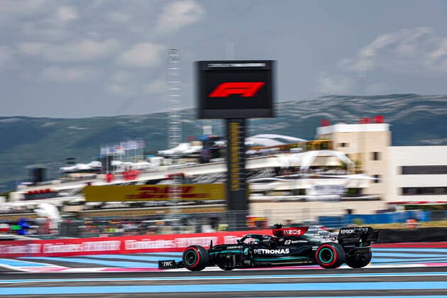 44 Lewis Hamilton (GBR, Mercedes-AMG Petronas F1 Team), F1 Grand Prix of France at Circuit Paul Ricard on June 18, 2021 in Le Castellet, France. (Photo by HOCH ZWEI) Le Castellet France