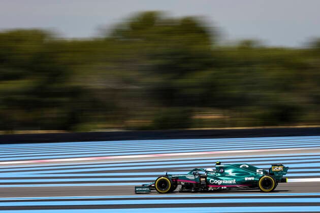 5 Sebastian Vettel (GER, Aston Martin Cognizant F1 Team), F1 Grand Prix of France at Circuit Paul Ricard on June 18, 2021 in Le Castellet, France. (Photo by HOCH ZWEI) Le Castellet France