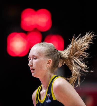 210618 Matilda Ekh of Sweden during the FIBA Women s Eurobasket match between Spain and Sweden on June 18, 2021 in Valencia. Photo: Maxim ThorÃ BILDBYRAN kod MT MT0189 basket basketball national team, Nationalteam fiba women s eurobasket basket-em spanien spain sverige sweden dam bbeng dag 2 Copyright: MAXIMxTHORE BB210618MT080