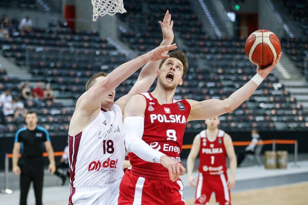 Gliwice, 18.06.2021 POLISH national team, Nationalteam BASKETBALL POLAND GAME Polska - Lotwa NZ Mateusz Ponitka , FOT. WOJCIECH FIGURSKI 058sport.pl NEWSPIX.PL --- Newspix.pl  20210618_074__FIG8162