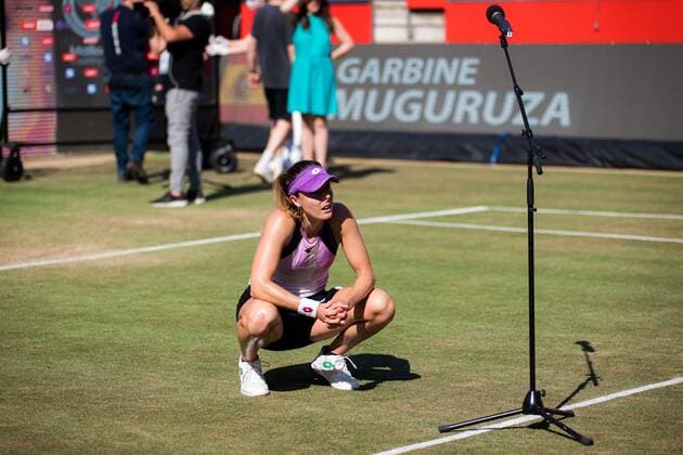 Mandatory Credit: Photo by Rob Prange Shutterstock (12072940cl) Alize Cornet of France after winning the quarter-final of the 2021 bett1open WTA, Tennis Damen 500 tennis tournament bett1open Tournament, Tennis, Berlin, Germany - 18 Jun 2021 bett1open Tournament, Tennis, Berlin, Germany - 18 Jun 2021  Copyright: xRobxPrange Shutterstockx 12072940cl
