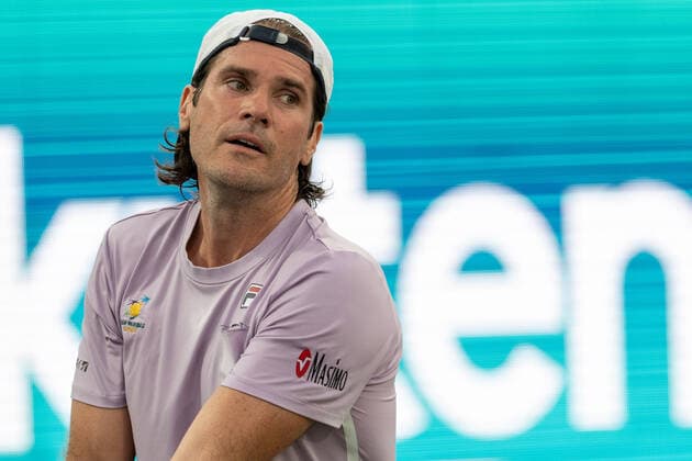 20210618 Mallorca Championships 2021 - Opening Ceremony SANTA PONSA, SPAIN - JUNE 18 2021 : Tommy Haas at - Mallorca Championships 2021 - Opening Ceremony on June 18, 2021 in Santa Ponsa, . Santa Ponsa Baleares Spain