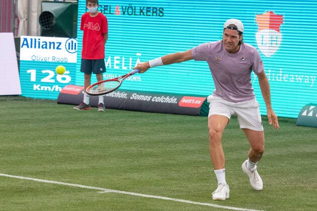 20210618 Mallorca Championships 2021 - Opening Ceremony SANTA PONSA, SPAIN - JUNE 18 2021 : Tommy Haas at - Mallorca Championships 2021 - Opening Ceremony on June 18, 2021 in Santa Ponsa, . Santa Ponsa Baleares Spain