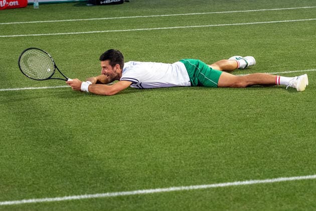 20210618 Mallorca Championships 2021 - Opening Ceremony SANTA PONSA, SPAIN - JUNE 18 2021 : Novak Djokovic at - Mallorca Championships 2021 - Opening Ceremony on June 18, 2021 in Santa Ponsa, . Santa Ponsa Baleares Spain