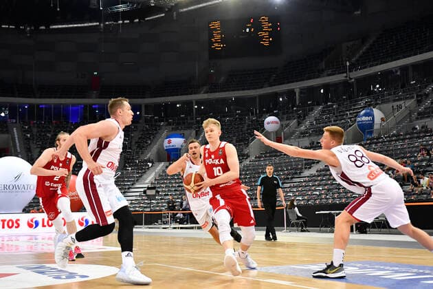 GLIWICE 18.06.2021 BASKETBALL FRIENDLY MATCH POLAND - LATVIA LUKASZ KOLENDA FOT. MICHAL DUBIEL 400mm.pl NEWSPIX.PL --- Newspix.pl  210618DUB132