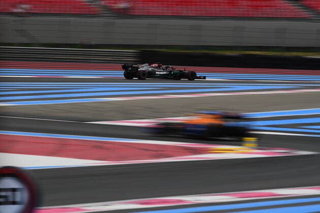 F1 Grand Prix of France - Qualifying Lewis Hamilton of Mercedes-AMG Petronas F1 Team drive his W12 single-seater during free practice of French GP in Paul Ricard Circuit in Le Castelett, Provence-Alpes-CÃ te d Azur, France, 19 June 2021 Le Castelett Provence-Alpes-CÃ te d Azur France diodato-notitle210619_np3Qh  Copyright: xAndreaxDiodatox