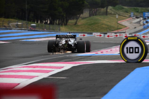 F1 Grand Prix of France - Qualifying Yuki Tsunoda of Scuderia Alpha Tauri Honda drive his AT02 single-seater during free practice of French GP in Paul Ricard Circuit in Le Castelett, Provence-Alpes-CÃ te d Azur, France, 19 June 2021 Le Castelett Provence-Alpes-CÃ te d Azur France diodato-notitle210619_npXk9  Copyright: xAndreaxDiodatox