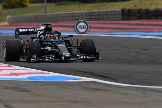 F1 Grand Prix of France - Qualifying Yuki Tsunoda of Scuderia Alpha Tauri Honda drive his AT02 single-seater during free practice of French GP in Paul Ricard Circuit in Le Castelett, Provence-Alpes-CÃ te d Azur, France, 19 June 2021 Le Castelett Provence-Alpes-CÃ te d Azur France diodato-notitle210619_npaah  Copyright: xAndreaxDiodatox