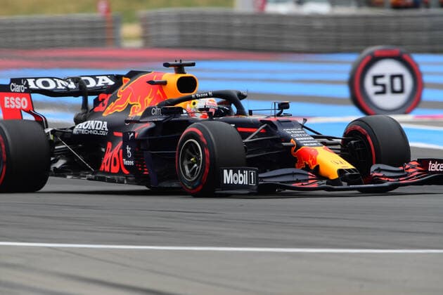 F1 Grand Prix of France - Qualifying Max Verstappen of Red Bull Racing Honda drive his RB16B single-seater during free practice of French GP in Paul Ricard Circuit in Le Castelett, Provence-Alpes-CÃ te d Azur, France, 19 June 2021 Le Castelett Provence-Alpes-CÃ te d Azur France diodato-notitle210619_npzCG  Copyright: xAndreaxDiodatox