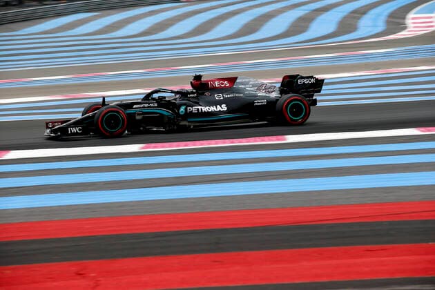 44 Lewis Hamilton (GBR, Mercedes-AMG Petronas F1 Team), F1 Grand Prix of France at Circuit Paul Ricard on June 19, 2021 in Le Castellet, France. (Photo by HOCH ZWEI) Le Castellet France