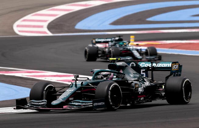5 Sebastian Vettel (GER, Aston Martin Cognizant F1 Team), F1 Grand Prix of France at Circuit Paul Ricard on June 19, 2021 in Le Castellet, France. (Photo by HOCH ZWEI) Le Castellet France