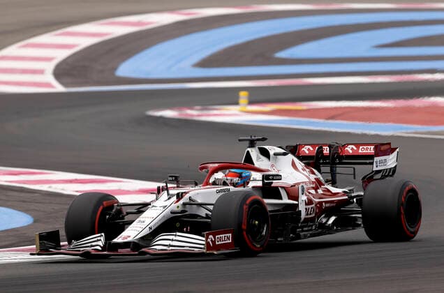 7 Kimi Raikkonen (FIN, Alfa Romeo Racing ORLEN), F1 Grand Prix of France at Circuit Paul Ricard on June 19, 2021 in Le Castellet, France. (Photo by HOCH ZWEI) Le Castellet France