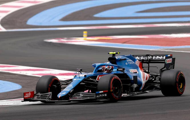 31 Esteban Ocon (FRA, Alpine F1 Team), F1 Grand Prix of France at Circuit Paul Ricard on June 19, 2021 in Le Castellet, France. (Photo by HOCH ZWEI) Le Castellet France
