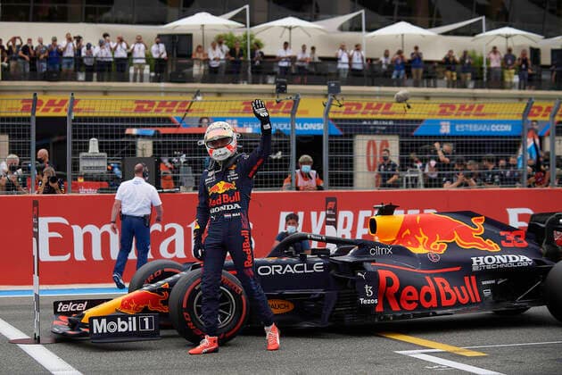 Bilder des Jahres 2021, Sport 06 Juni Sport Themen der Woche KW24 Sport Bilder des Tages F1 Grand Prix of France - Qualifying Max Verstappen of Netherlands and the (33) Red Bull Racing RB16B Honda during qualifying ahead of the F1 Grand Prix of France at Circuit Paul Ricard on June 19, 2021 in Le Castellet, France. Le Castellet France breton-f1grandp210619_npBfV  Copyright: xJosexBretonx