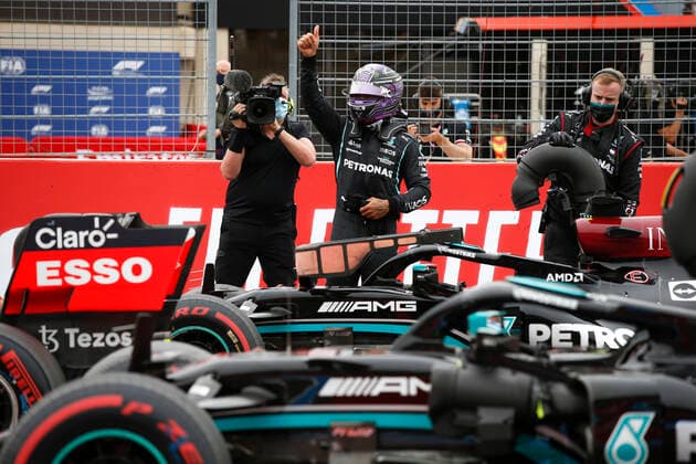 44 Lewis Hamilton (GBR, Mercedes-AMG Petronas F1 Team), F1 Grand Prix of France at Circuit Paul Ricard on June 19, 2021 in Le Castellet, France. (Photo by HOCH ZWEI) Le Castellet France