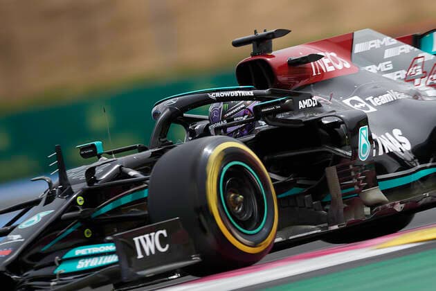 F1 Grand Prix of France - Qualifying Lewis Hamilton of Great Britain driving the (44) Mercedes AMG Petronas F1 Team Mercedes W12 during qualifying ahead of the F1 Grand Prix of France at Circuit Paul Ricard on June 19, 2021 in Le Castellet, France. Le Castellet France breton-f1grandp210619_np3y3  Copyright: xJosexBretonx