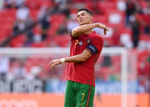 FUSSBALL Euro 2021 GRUPPE C Spiel 24 in Muenchen Portugal - Deutschland 19.06.2021 Cristiano Ronaldo (Portugal) enttaeuscht