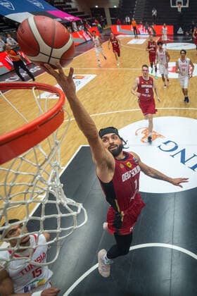 Basketball Hamburg 19.06.2021 Supercup Nationalmannschaft Deutschland (GER) - Tunesien (TUN) Joshiko Saibou (Deutschland, No.01)