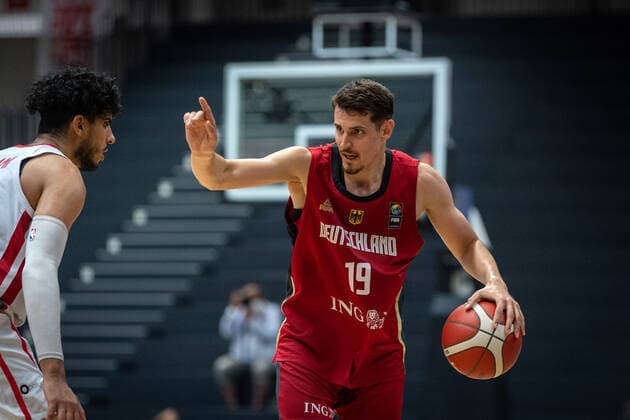 Basketball Hamburg 19.06.2021 Supercup Nationalmannschaft Deutschland (GER) - Tunesien (TUN) Lukas Wank (Deutschland, No.19)
