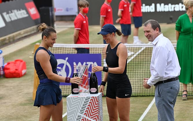 2021WTA bett1 Open Berlin Womans Double Final Winner: Azarenka Sabalenka , Belarus