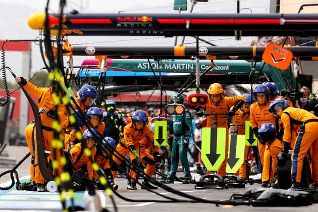 McLaren F1 Team, F1 Grand Prix of France at Circuit Paul Ricard on June 20, 2021 in Le Castellet, France. (Photo by HOCH ZWEI) Le Castellet France