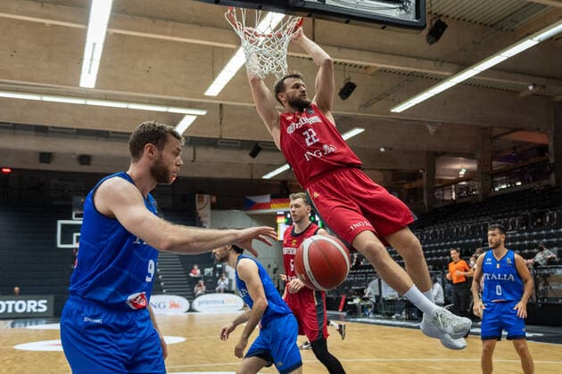 Basketball Hamburg 20.06.2021 Supercup Nationalmannschaft Deutschland (GER) - Italien (ITA) Danilo Barthel (Deutschland, No.22)