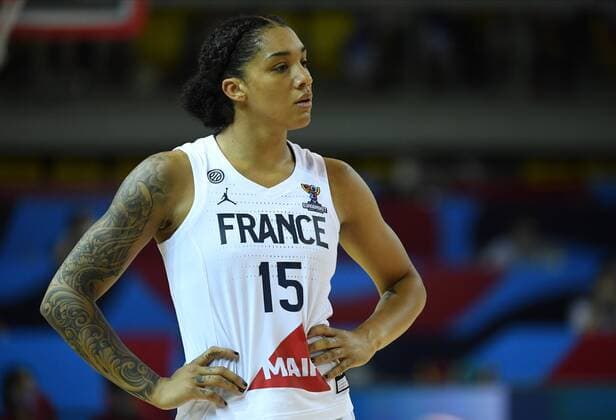 Gabby Williams of France pictured during FIBA Women s Eurobasket match between France and Russia on JUNE 20, 2021 in Strasbourg BASKET BALL : France vs Russie - Eurobasket Feminin - 20 06 2021 PhilippeCrochet Panoramic 